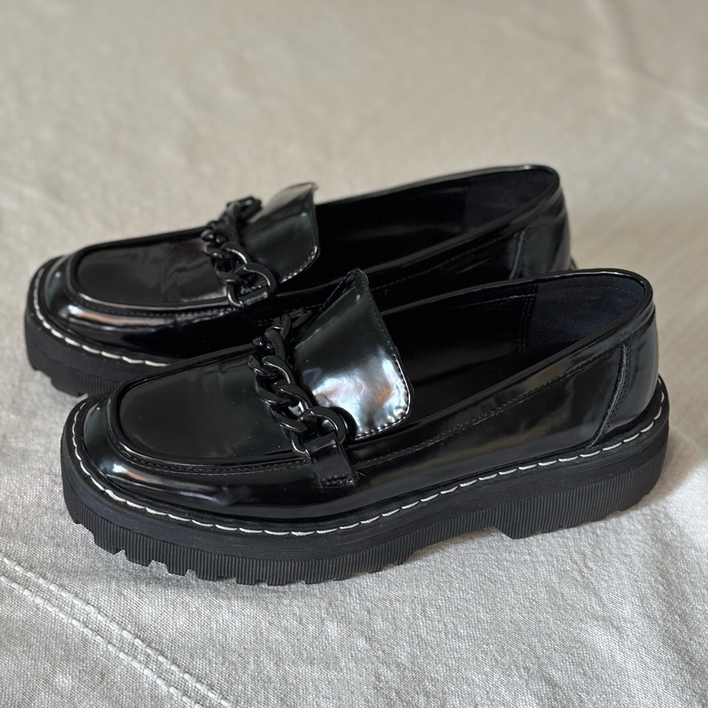 Black Steve Madden Loafers